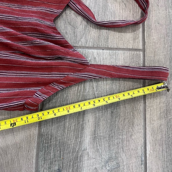 American Eagle Burnt Orange Wide Legged Cropped Sleeveless Jumpsuit W/Pocket M - Picture 7 of 11